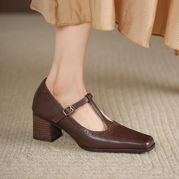 Handcrafted Luxury Leather Women's Shoes, Exquisite Quality(Edsl3339)