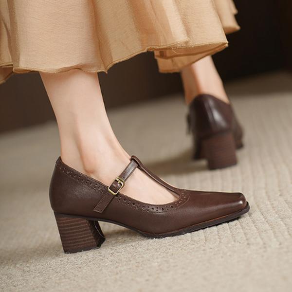 Handcrafted Luxury Leather Women's Shoes, Exquisite Quality(Edsl3339)