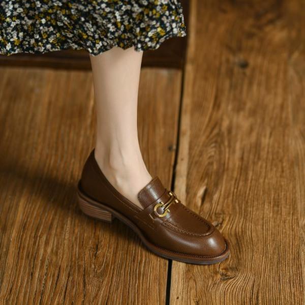 Exquisite Handcrafted Leather Shoes for Elegant Women(Egupai88868)