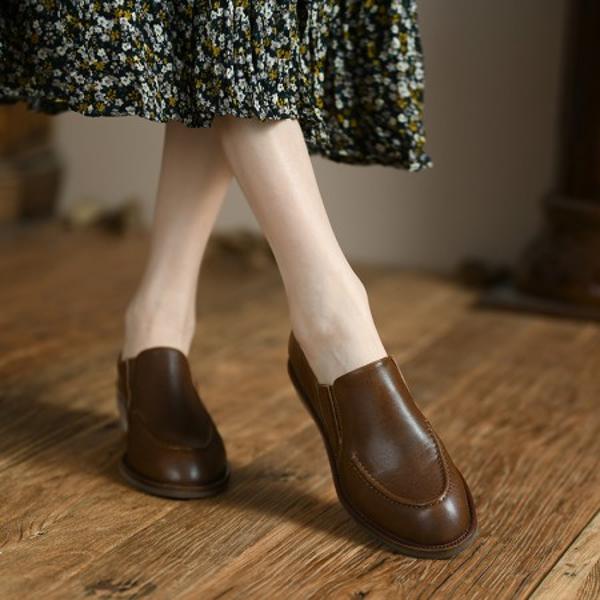 Exquisite Handcrafted Leather Women's Shoes: Luxury Meets Elegance(Egupai88877)