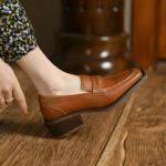 Handcrafted Luxury Leather Women's Shoes - Elegance Redefined(Egupai88832)