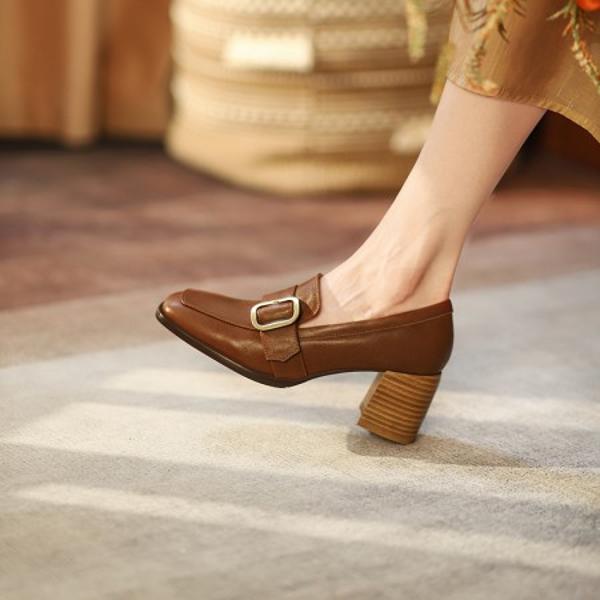 Luxurious Handcrafted Leather Women's Shoes: Exquisite Craftsmanship & Elegance(Egupai888902)