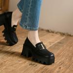 Luxury Handcrafted Genuine Leather Women's Shoes - Elegance in Every Stitch(Egupai88843)