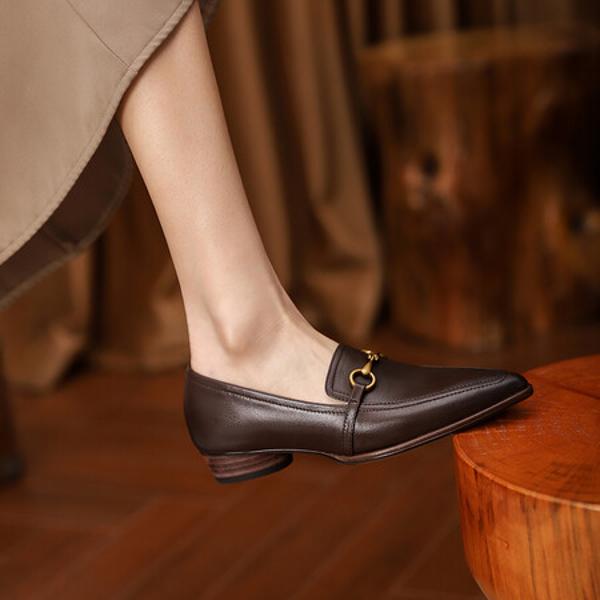 Exquisite Handcrafted Leather Women's Shoes - Luxurious Elegance(Egupai888177)