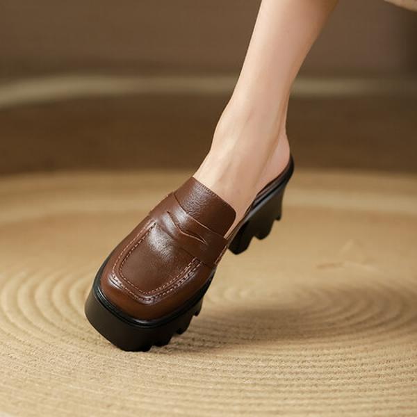 Luxurious Handcrafted Leather Women's Shoes: Elegance in Every Stitch(Egupai888G295)