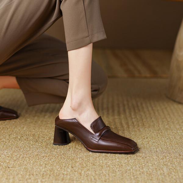 Handcrafted Leather Women’s Shoes: Elegant Luxury Quality(Egupai888378)