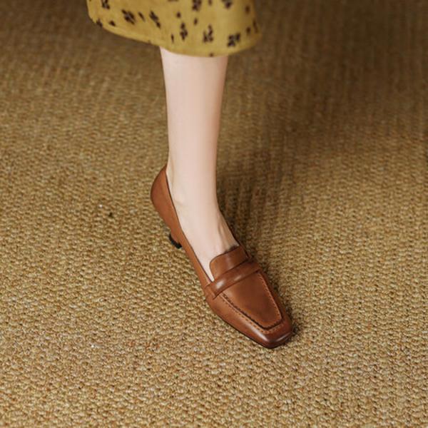 Handcrafted Genuine Leather Women's Shoes: Luxury Elegance in Every Stitch(Egupai888376)