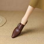Handcrafted Genuine Leather Women's Shoes - Elegance Redefined(Egupai888349)