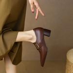 Handcrafted Genuine Leather Women's Shoes - Elegance Redefined(Egupai888349)