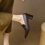Elegant Handcrafted Leather Women’s Shoes – Luxury Craftsmanship(Egupai888350)