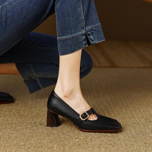 Exquisite Handmade Leather Women's Shoes: Luxury & Elegance(Egupai888384)