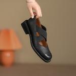 Handcrafted Leather Elegance: Luxurious Women's Shoes(Egupai888346)