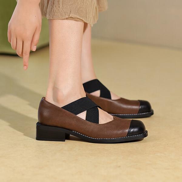 Handcrafted Leather Elegance: Luxurious Women's Shoes(Egupai888346)