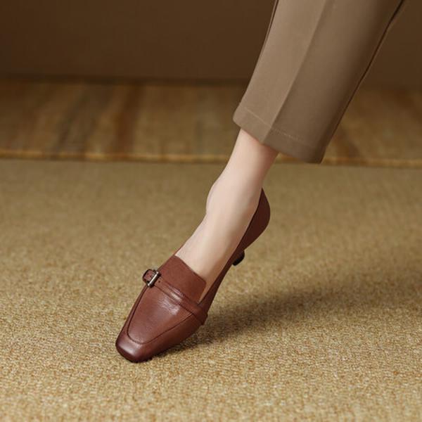 Luxury Handcrafted Genuine Leather Women’s Shoes: Elegance in Every Step(Egupai888387)