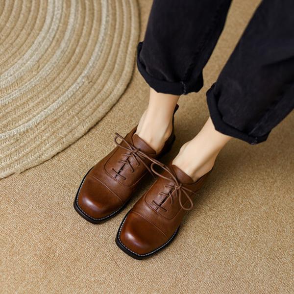 Exquisite Handcrafted Leather Women's Shoes: A Touch of Luxury(Egupai888345)