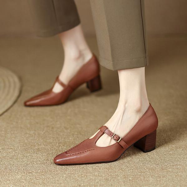 Exquisite Handcrafted Leather Women's Shoes: Elevate Your Elegance with Luxury Quality(Egupai888400)