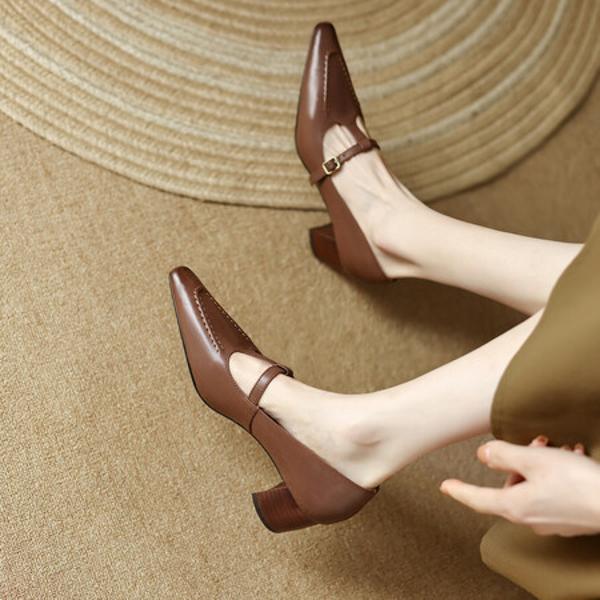 Exquisite Handcrafted Leather Women's Shoes: Elevate Your Elegance with Luxury Quality(Egupai888400)