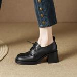 Handcrafted Genuine Leather Women's Shoes: Elegant Luxury Craftsmanship(Egupai888431-1)