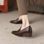 Elegant Handcrafted Leather Women's Shoes: Luxurious Quality & Artisan Craftsmanship(Egupai8882306)