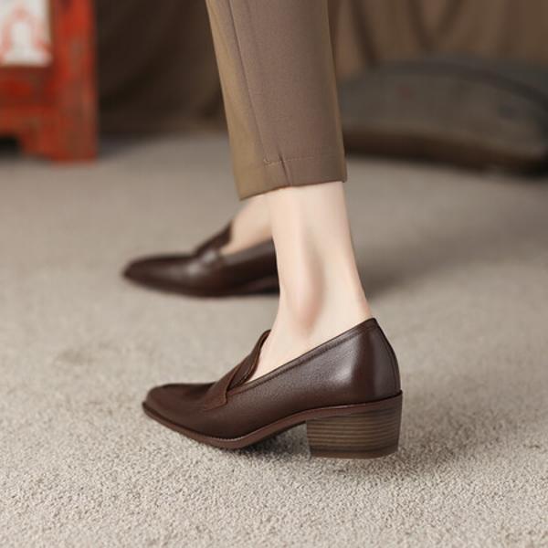 Elegant Handcrafted Leather Women's Shoes: Luxurious Quality & Artisan Craftsmanship(Egupai8882306)