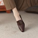 Elegant Handcrafted Leather Women's Shoes: Luxurious Quality & Artisan Craftsmanship(Egupai8882306)