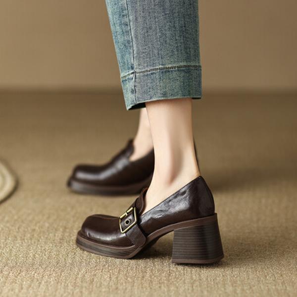 Elegant Handcrafted Leather Women’s Shoes: Luxury Craftsmanship(Egupai8882339)