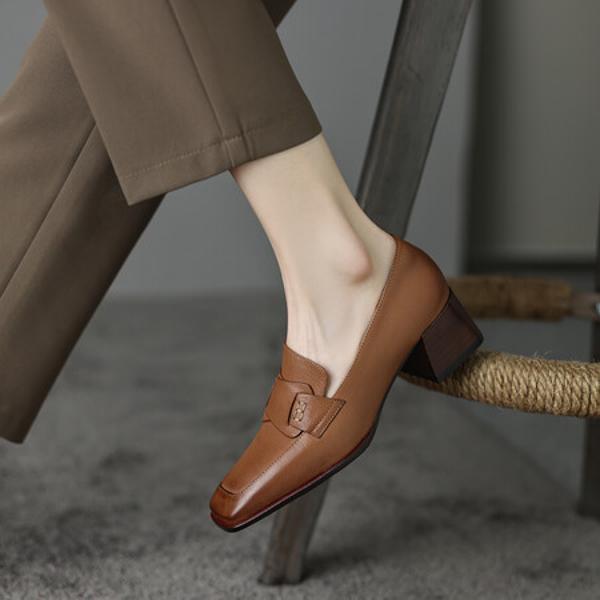 Handcrafted Luxury Leather Women's Shoes: Exquisite Elegance(Egupai8882321)