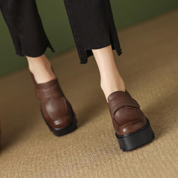 Elegant Handcrafted Genuine Leather Women's Shoes: Luxury & Craftsmanship(Egupai8882357)