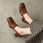 Handcrafted Leather Women's Shoes: Elegant Luxury Quality(Egupai8882328)