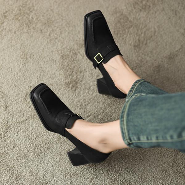 Handcrafted Leather Women's Shoes: Elegant Luxury Quality(Egupai8882328)