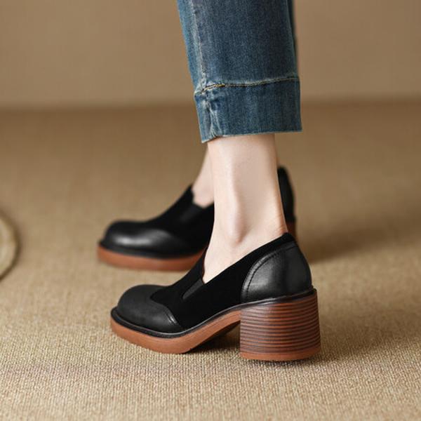 Luxury Handcrafted Genuine Leather Women's Shoes(Egupai8882374)