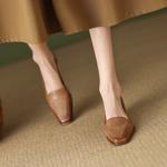 Exquisite Handcrafted Leather Women's Shoes for Timeless Elegance(Egupai8882355)