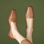 Exquisite Handcrafted Leather Women's Shoes for Timeless Elegance(Egupai8882355)
