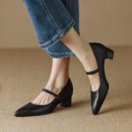 Handcrafted Luxury Leather Women’s Shoes – Elegance Redefined(Egupai8882371)