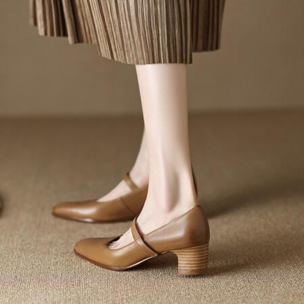 Handcrafted Luxury Leather Women’s Shoes – Elegance Redefined(Egupai8882371)