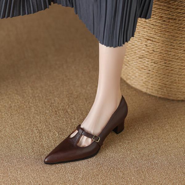 Elevate Your Style with Luxurious Handmade Leather Women's Shoes(Egupai8882368)