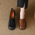 Luxurious Handcrafted Leather Women’s Shoes with Elegance(Egupai8882356)