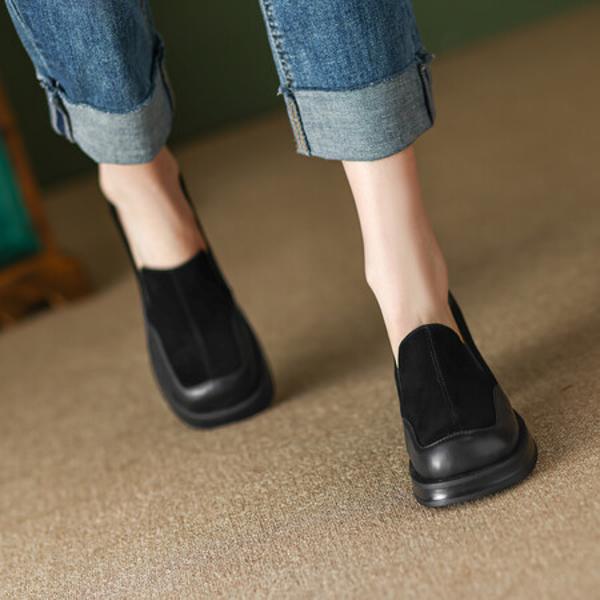 Luxurious Handcrafted Leather Women’s Shoes with Elegance(Egupai8882356)