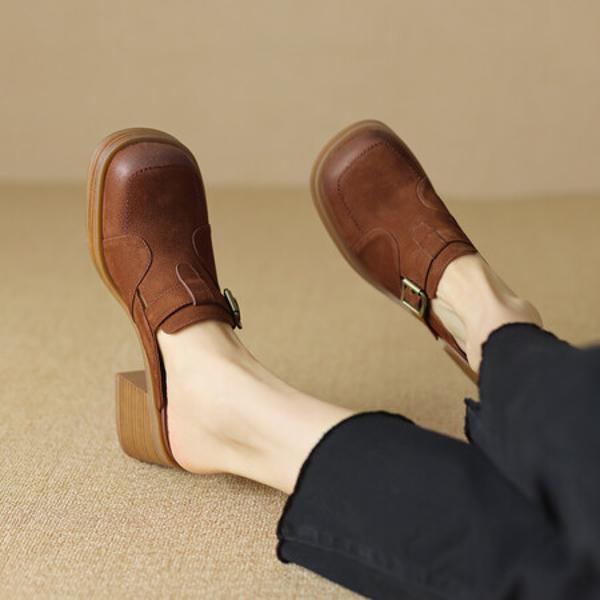 Handcrafted Genuine Leather Women's Shoes: Exquisite Quality & Timeless Elegance(Egupai8882376)