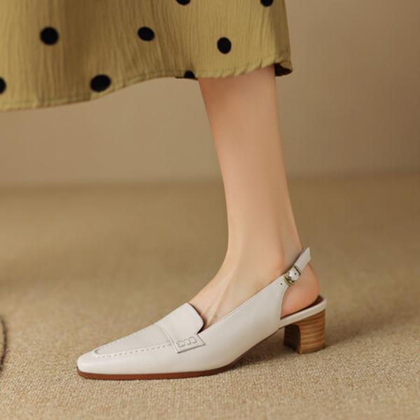 Elegant Handcrafted Leather Women's Shoes - Luxury Quality(Egupai8882507)