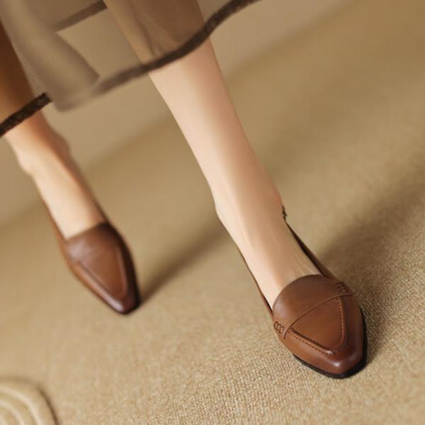 Elegant Handcrafted Leather Women's Shoes - Luxury Quality(Egupai8882507)
