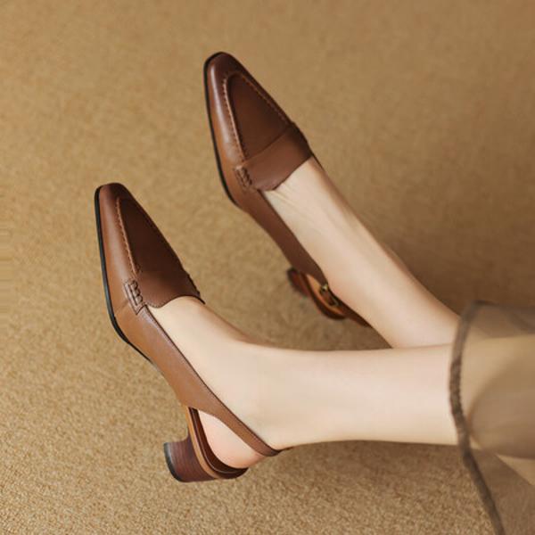 Elegant Handcrafted Leather Women's Shoes - Luxury Quality(Egupai8882507)