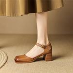 Elegant Artisan Leather Women’s Shoes: Luxe Craftsmanship(Egupai8882399)