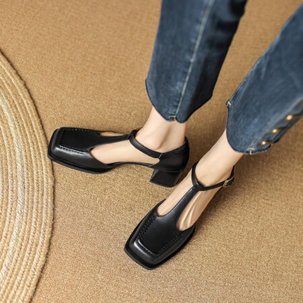 Handcrafted Genuine Leather Women's Shoes - Exquisite Elegance in Every Stitch(Egupai8882398)