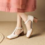 Handcrafted Genuine Leather Women's Shoes - Exquisite Elegance in Every Stitch(Egupai8882398)