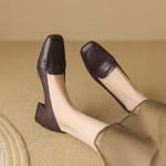 Handcrafted Luxury Real Leather Women's Shoes - Elegant Quality Artistry(Egupai8882557)