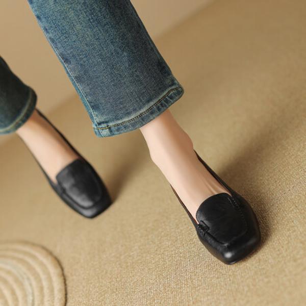 Handcrafted Luxury Real Leather Women's Shoes - Elegant Quality Artistry(Egupai8882557)