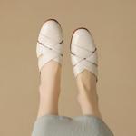 Elegant Handcrafted Genuine Leather Women's Shoes, Luxury Quality(Egupai8882576)