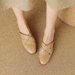 Elegant Handcrafted Genuine Leather Women's Shoes, Luxury Quality(Egupai8882576)