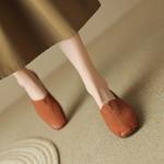 Elegant Handcrafted Genuine Leather Women's Shoes with Luxury Craftsmanship(Egupai8882月-35)